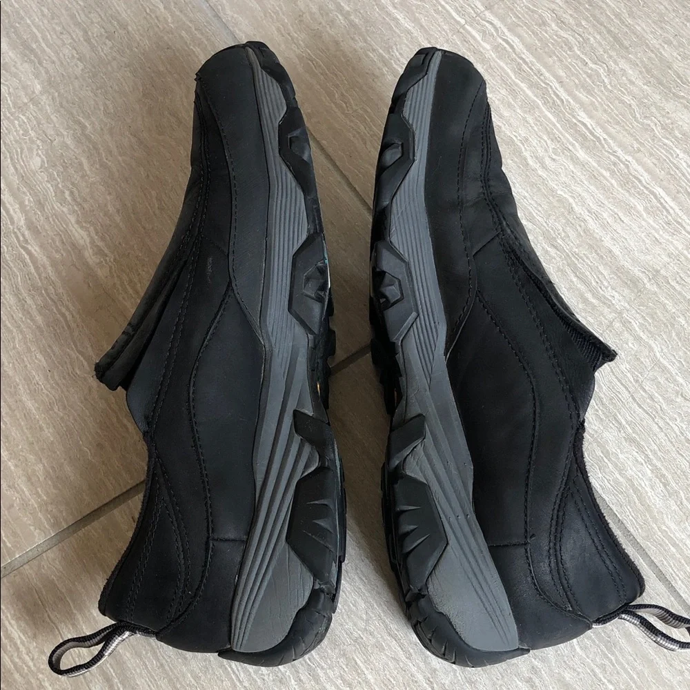 MERRELL Coldpack Ice + Moc Men’s Black Leather Waterproof Shoes Size 9.5